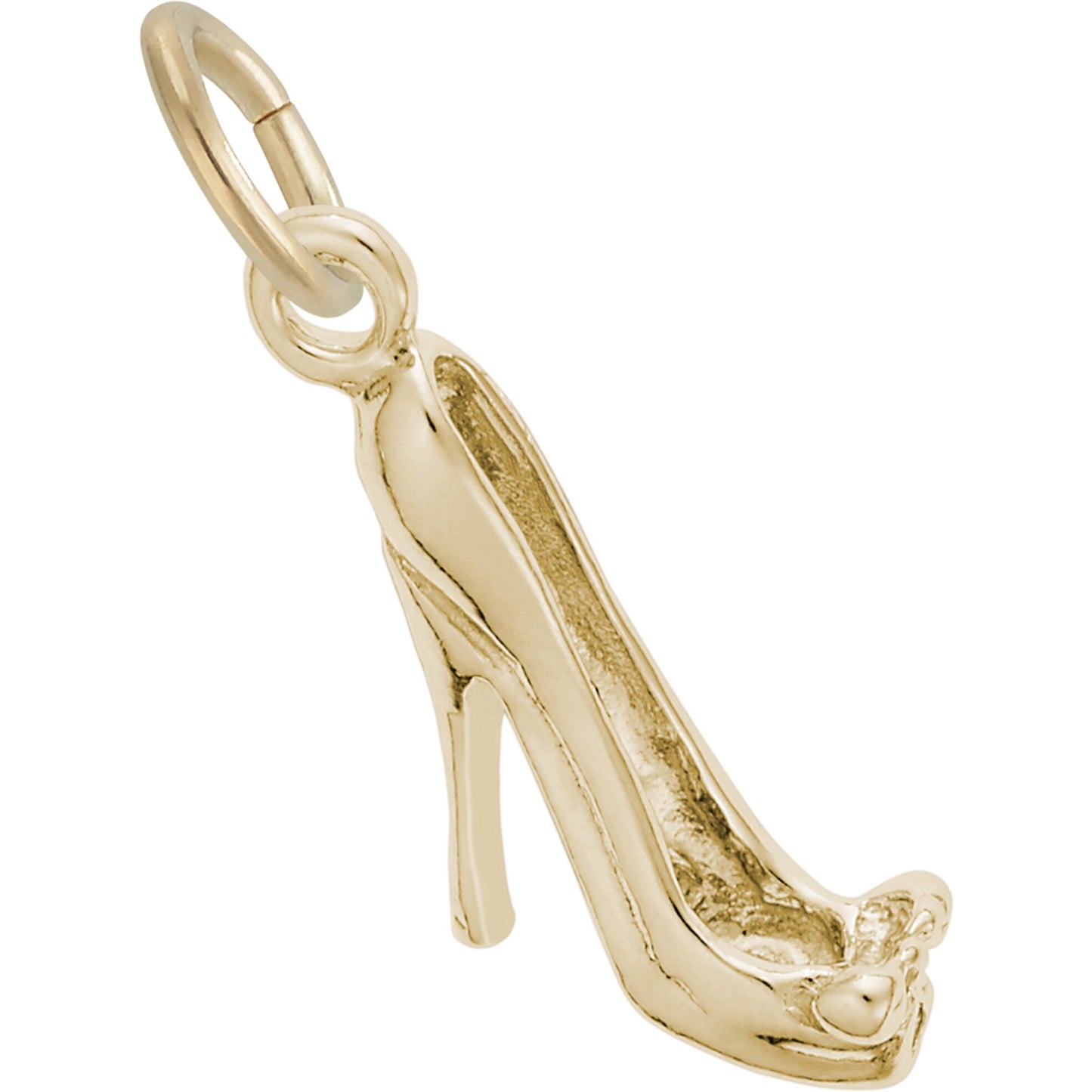 Sterling Silver High Heel Shoe Charm - 13mm x 4mm