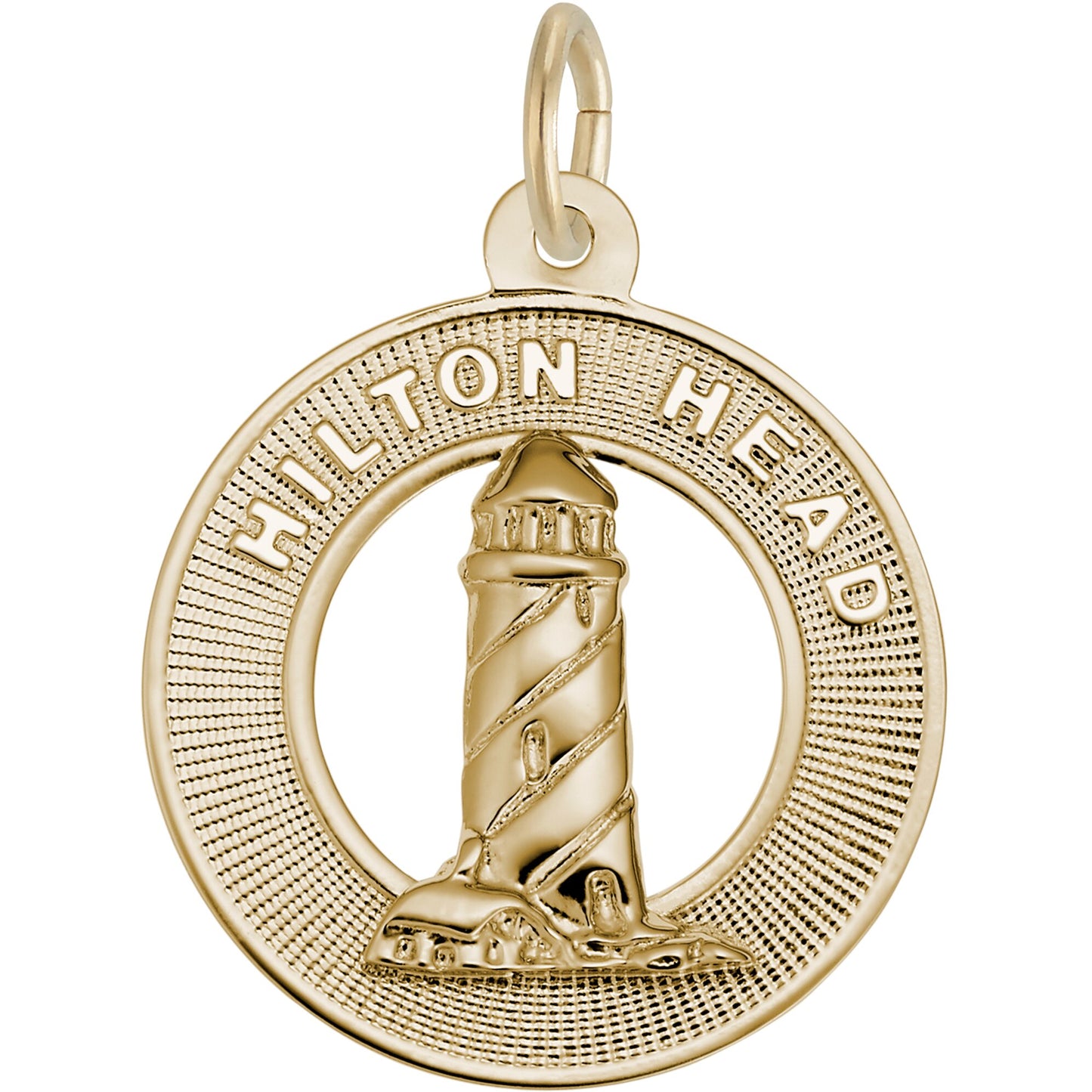 Hilton Head, SC Lighthouse Charm - Metal - Sterling Silver