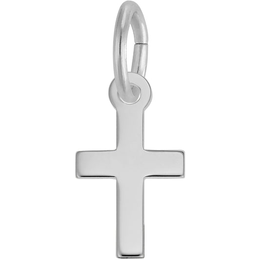 Classic Cross Charm - Metal - Sterling Silver