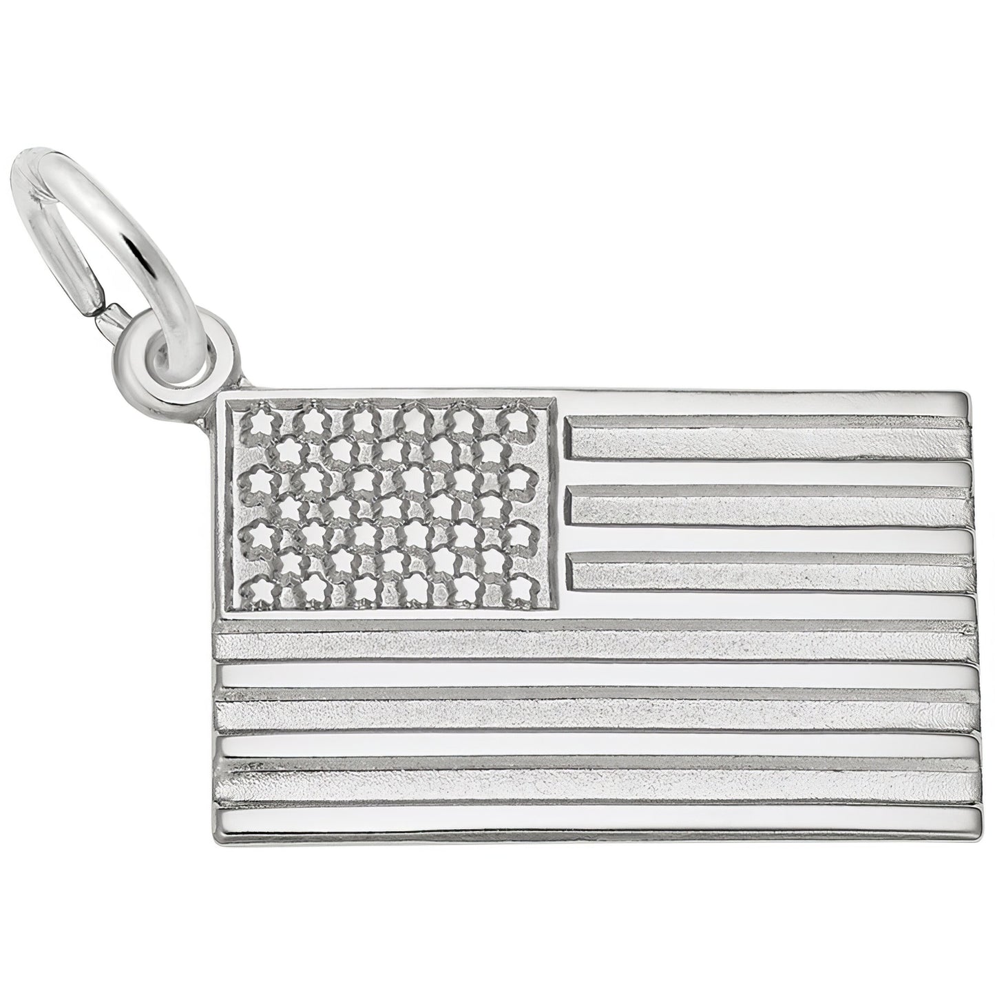 Sterling Silver USA Flag Charm