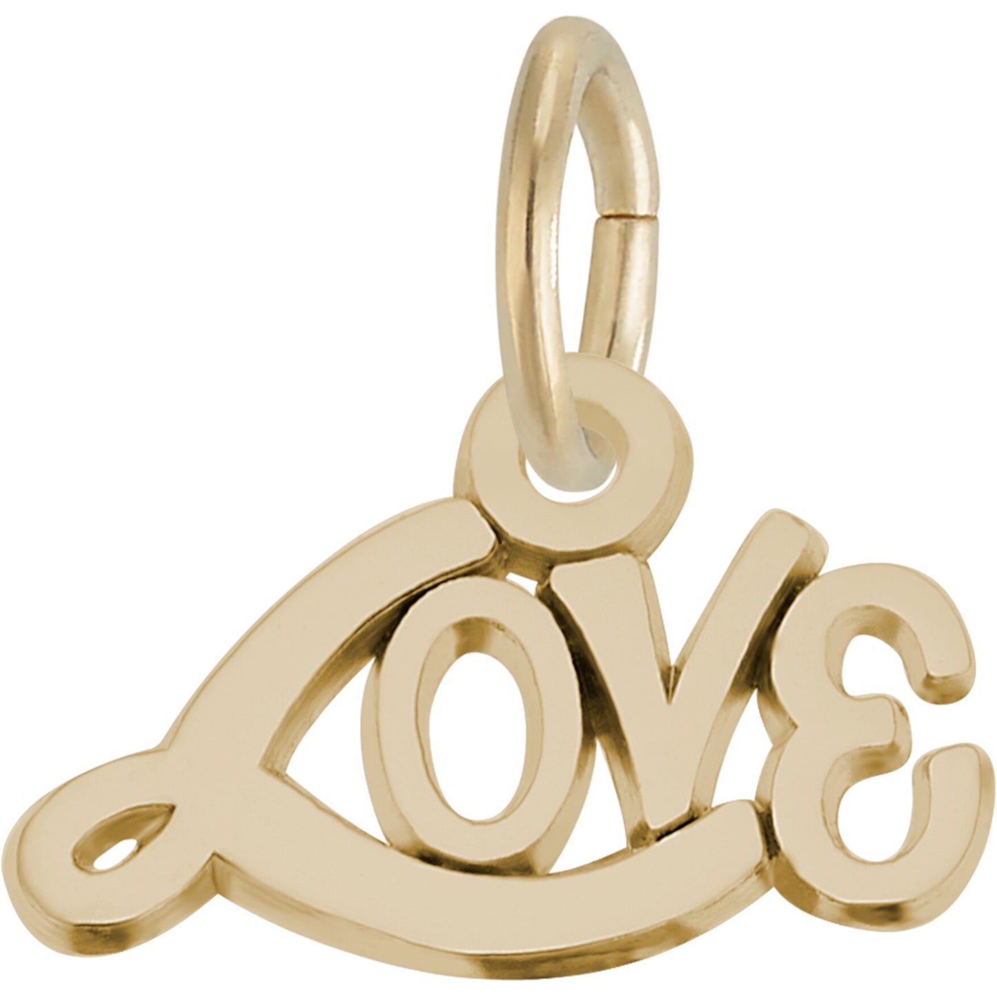 Written Love Charm - Metal - Sterling Silver