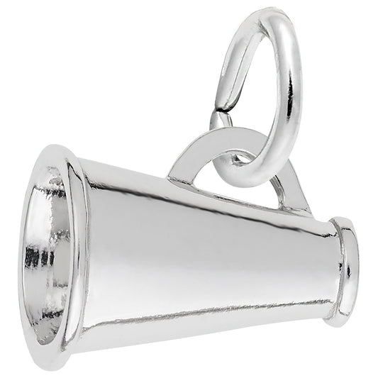 Sterling Silver Megaphone Charm - 9mm x 13mm