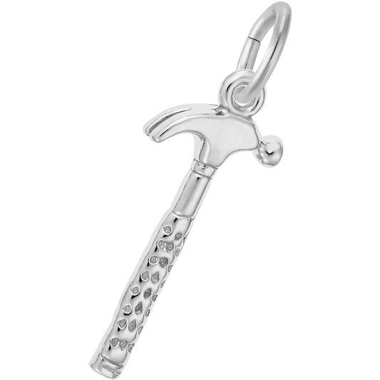Small Hammer Charm - Metal - Sterling Silver