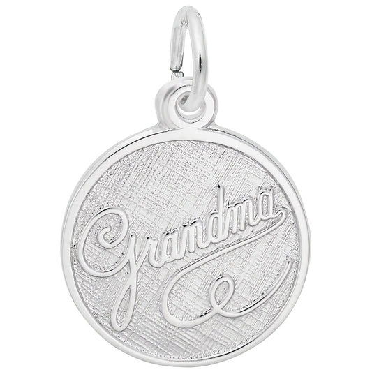 Sterling Silver Grandma Disc Charm
