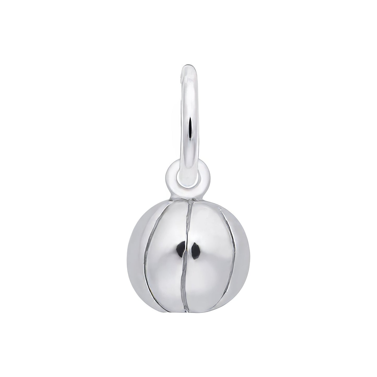 Fun Basketball Charm - Metal - Sterling Silver