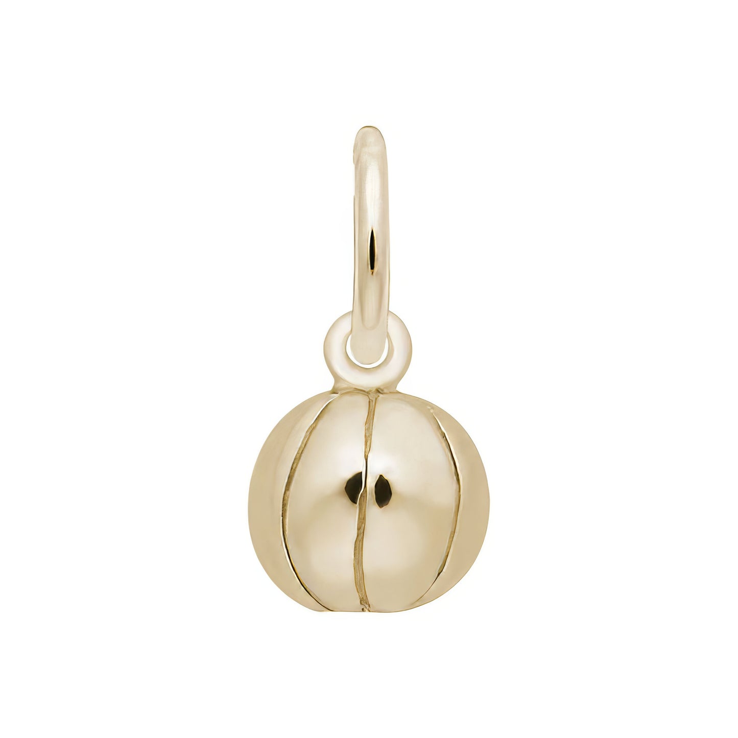Fun Basketball Charm - Metal - Sterling Silver