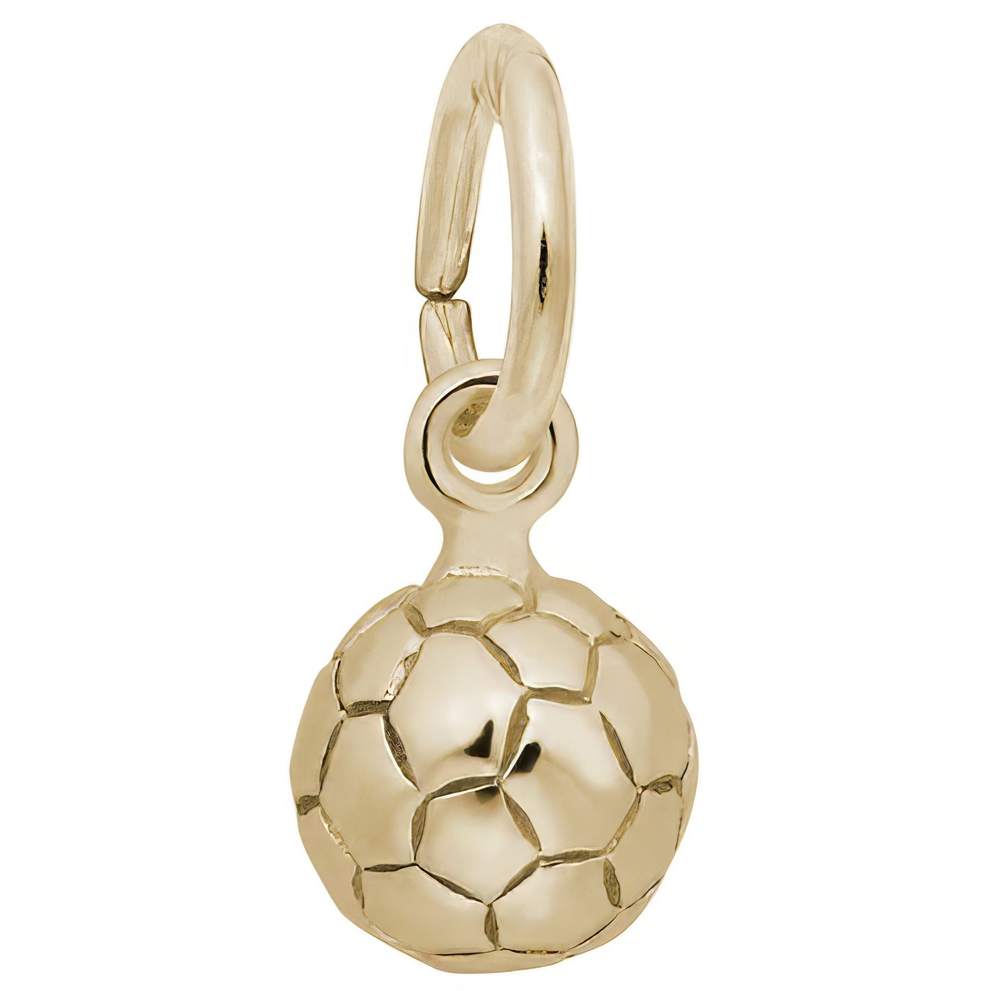 Classic Soccer Ball Charm - Metal - Sterling Silver