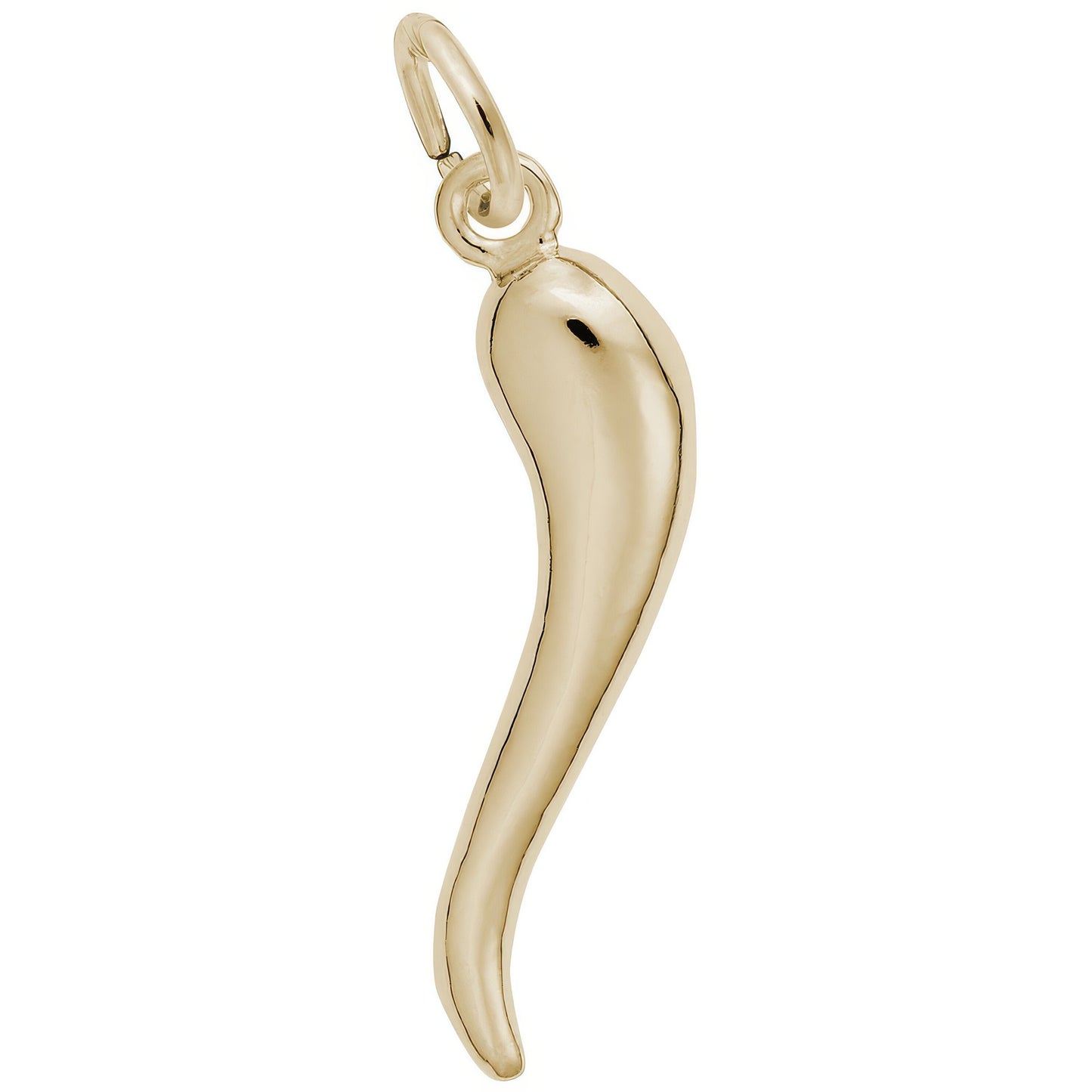 Sterling Silver Italian Horn Charm