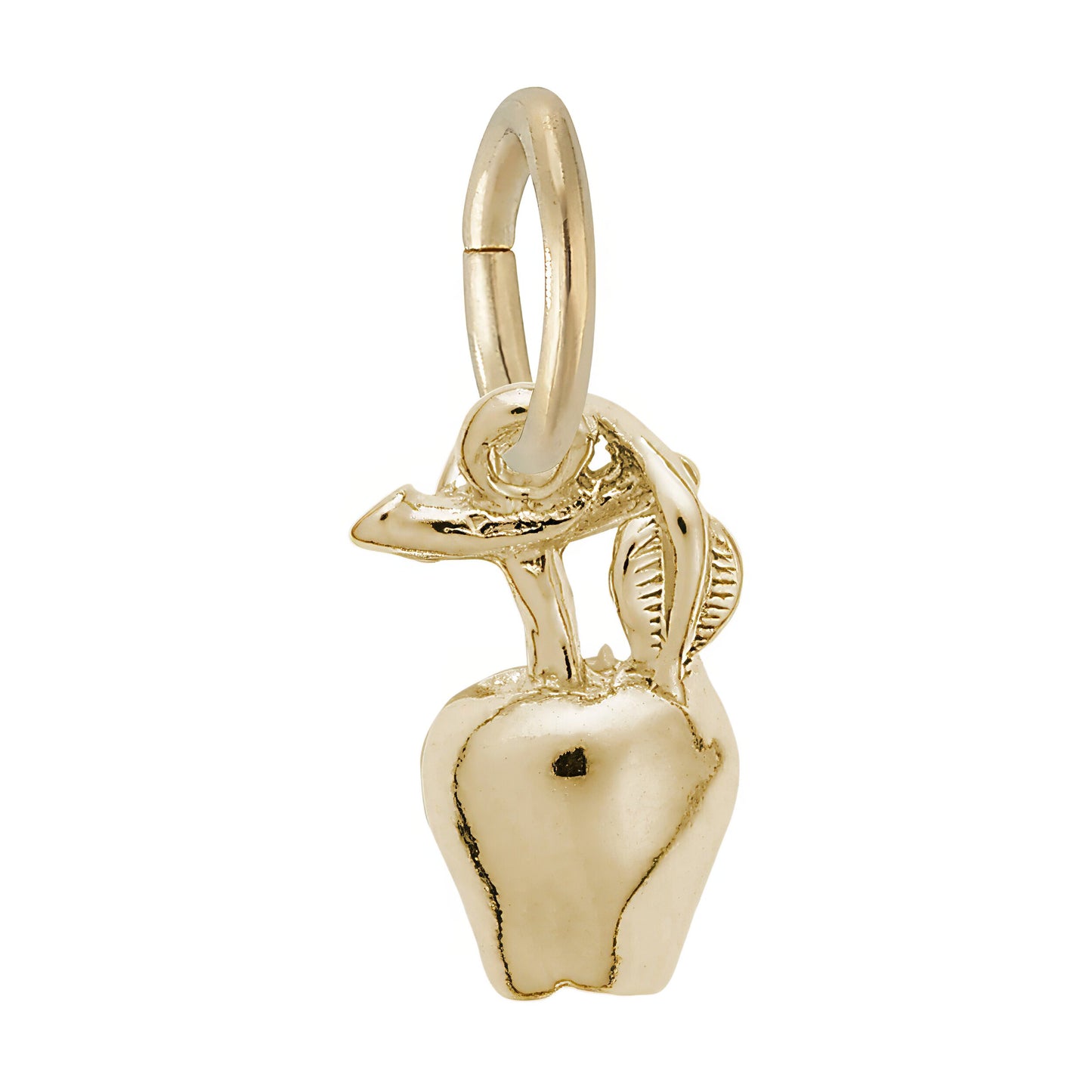 Hanging Apple Charm - Metal - Sterling Silver