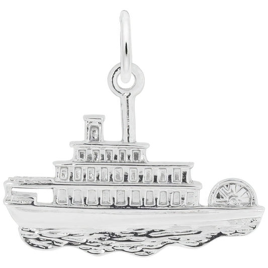 Riverboat - St. Louis Charm, Sterling Silver