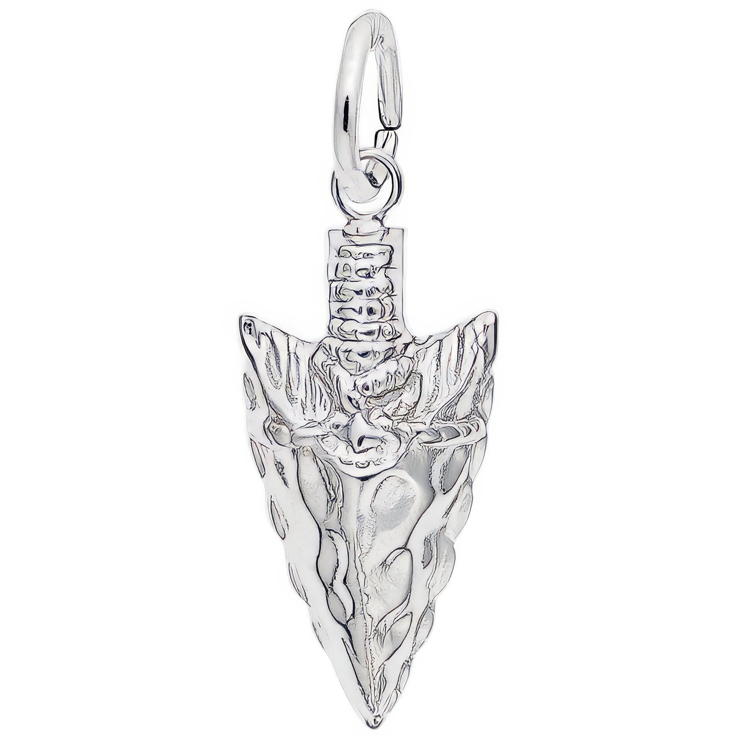 Arrowhead Charm - Metal - Sterling Silver