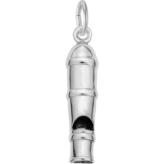 City Whistle Charm - Metal - Sterling Silver