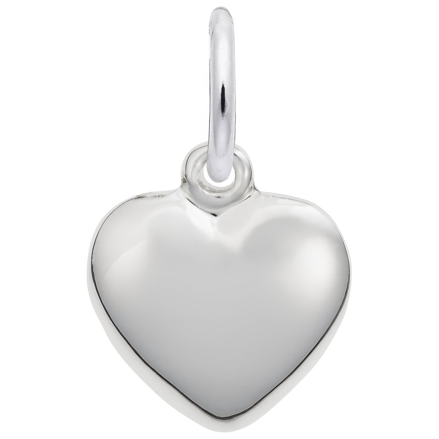 Sterling Silver Small Puffy Heart Charm