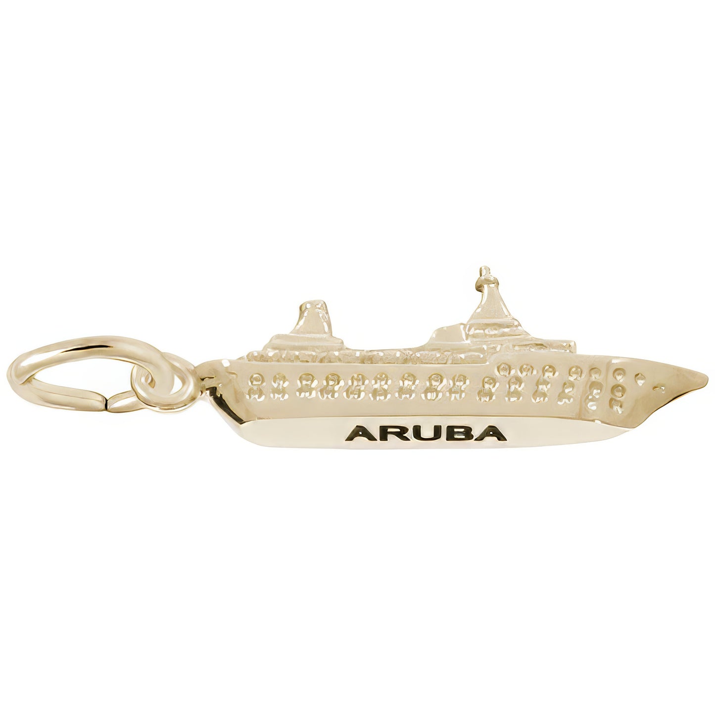 Aruba Cruise Ship Charm - Metal - Sterling Silver