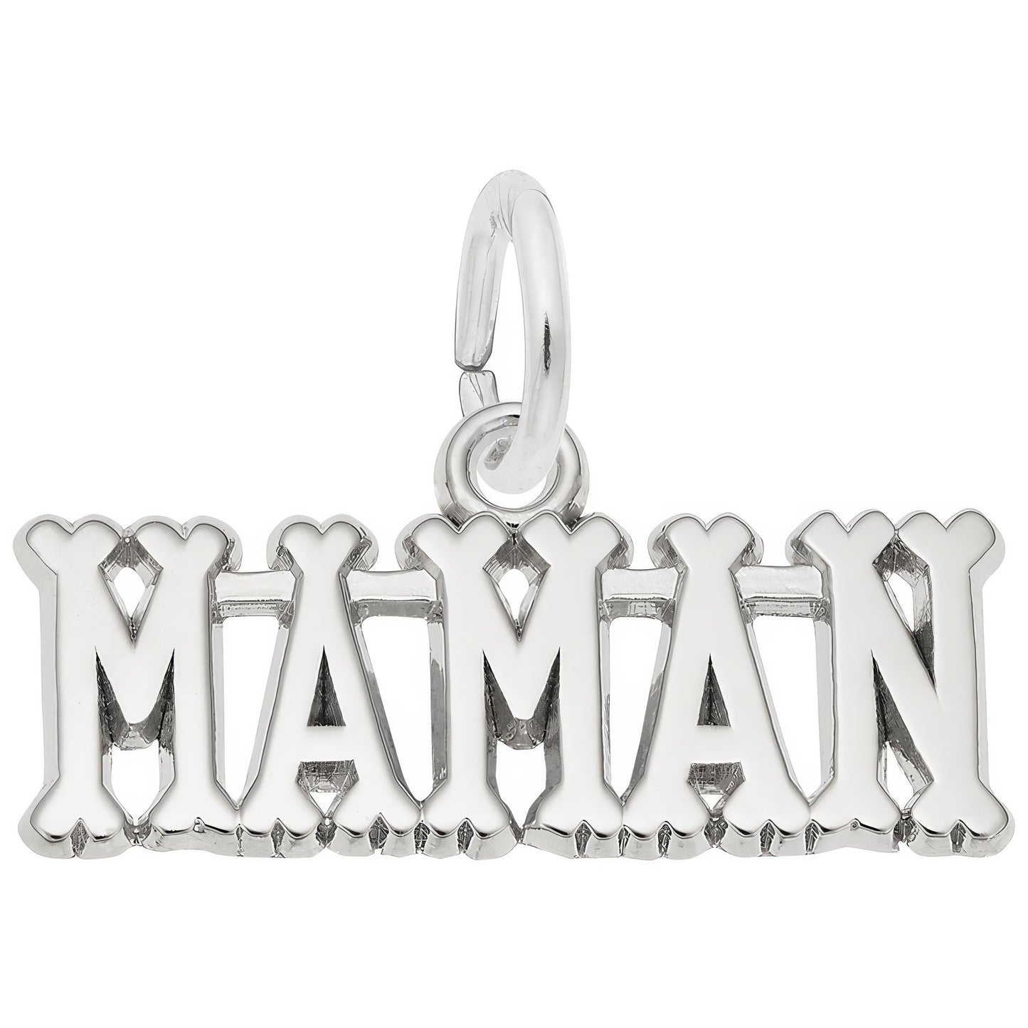 Maman Charm - Metal - Sterling Silver