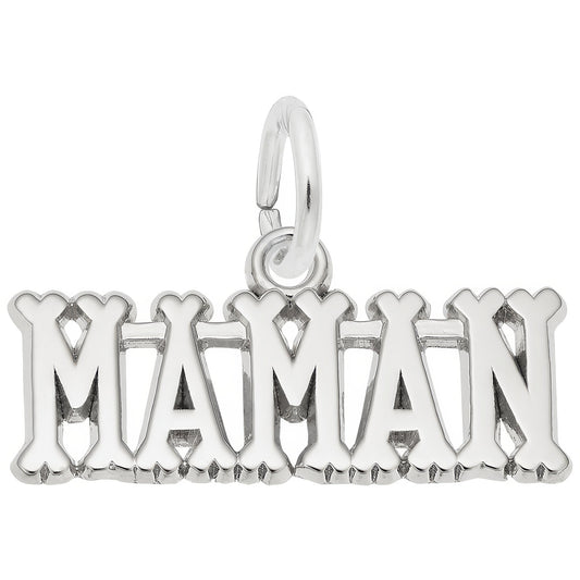 Maman Charm - Metal - Sterling Silver