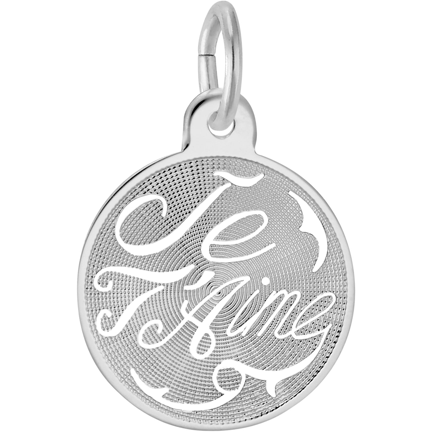Je Taime Charm - Metal - Sterling Silver