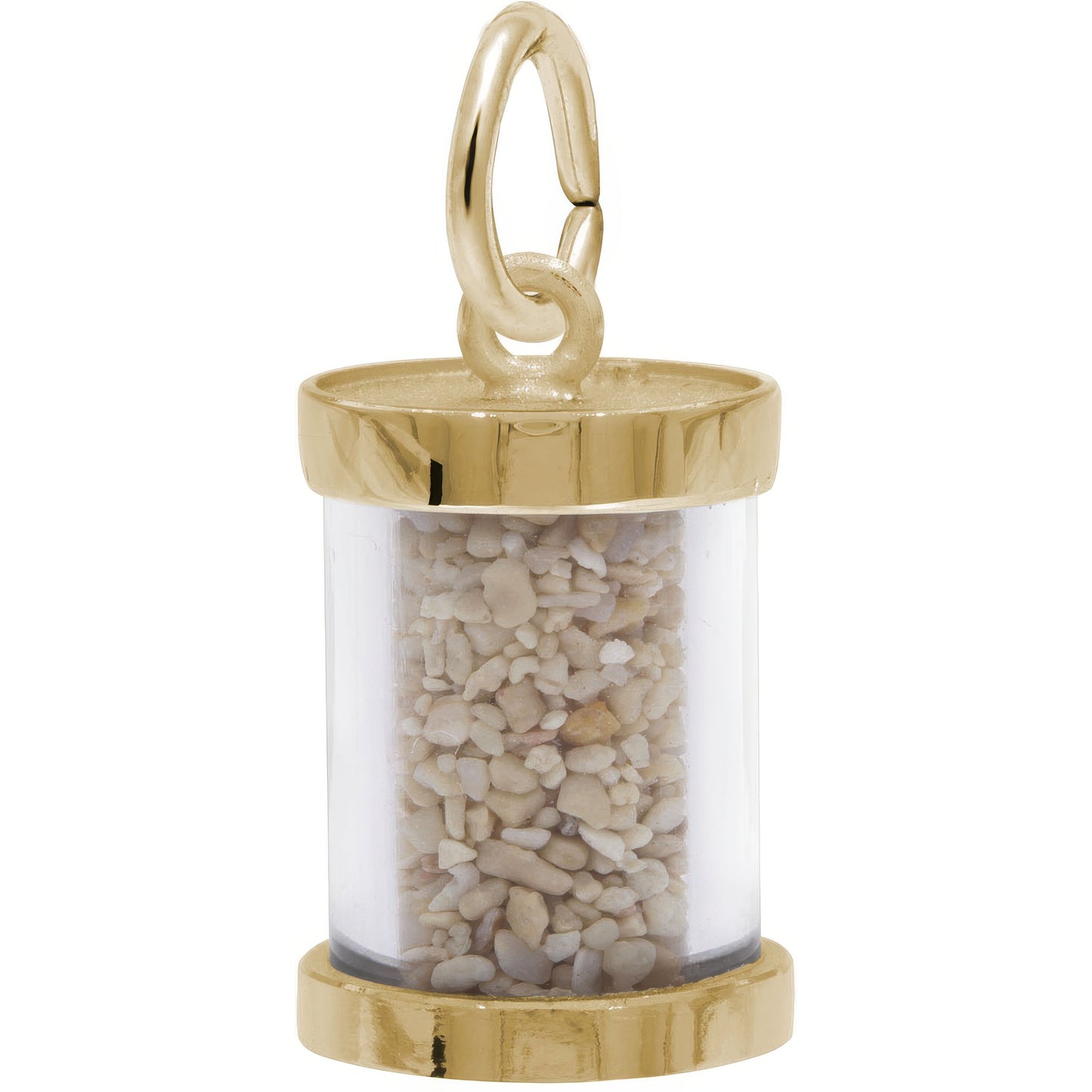 St. Thomas Sand Capsule Charm - Metal - Sterling Silver
