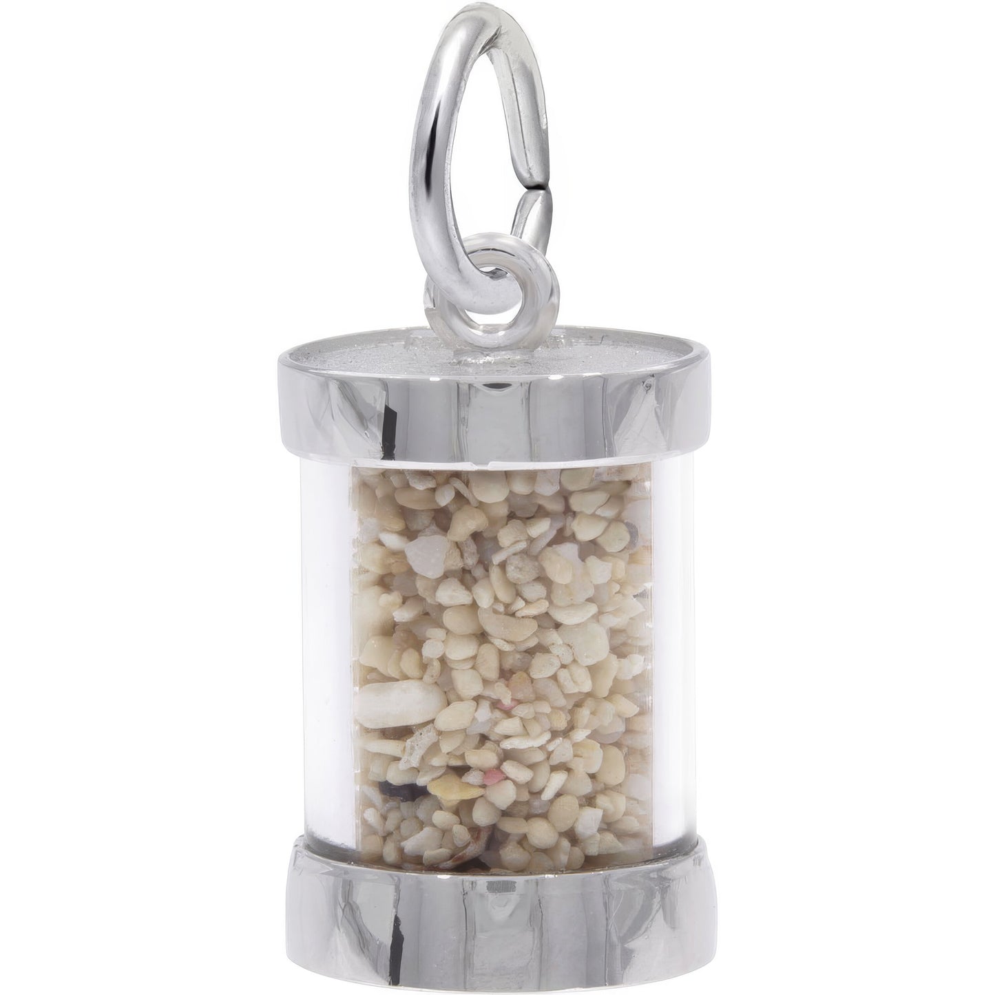 St. Maarten Sand Capsule Charm - Metal - Sterling Silver