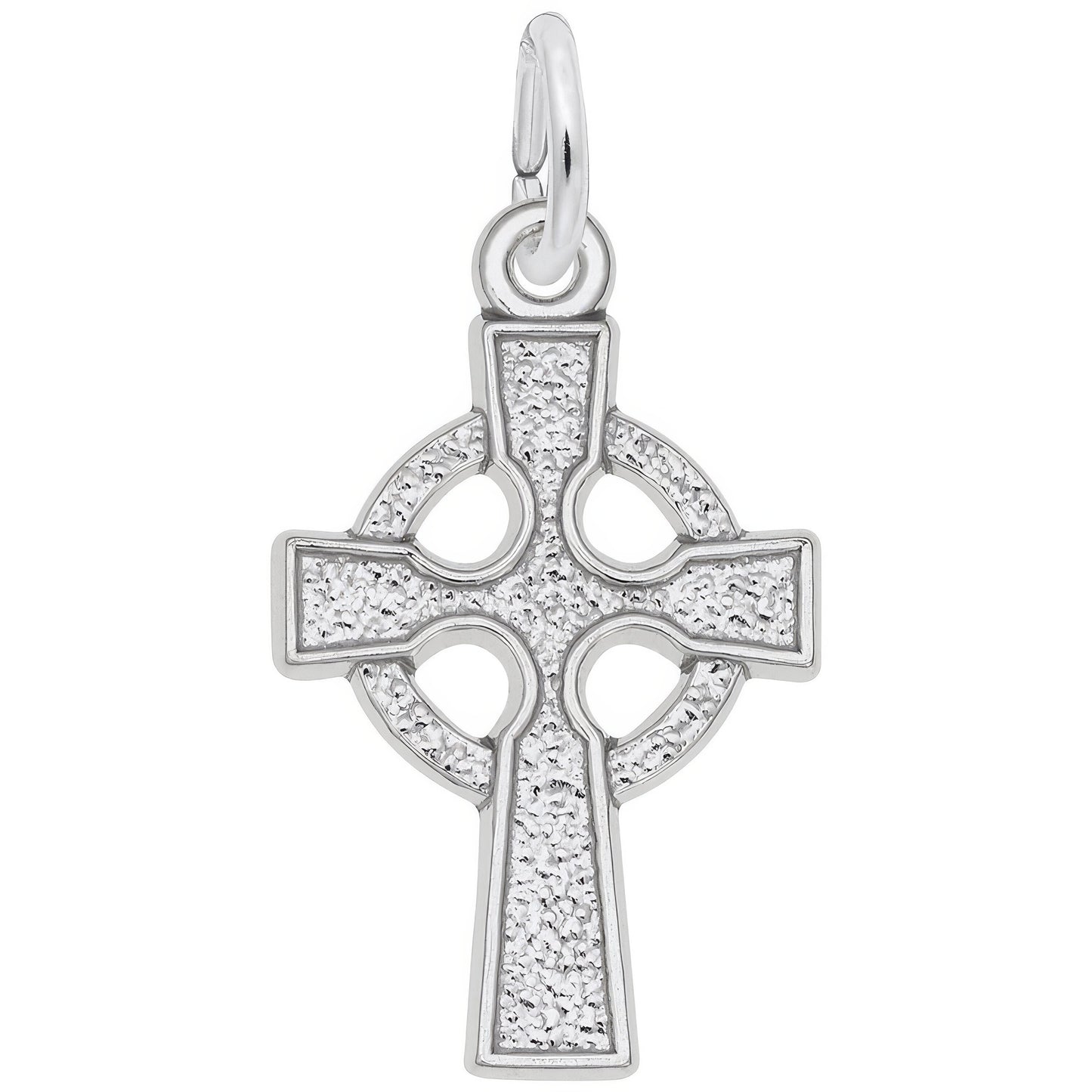 Celtic Cross Charm - Metal - Sterling Silver