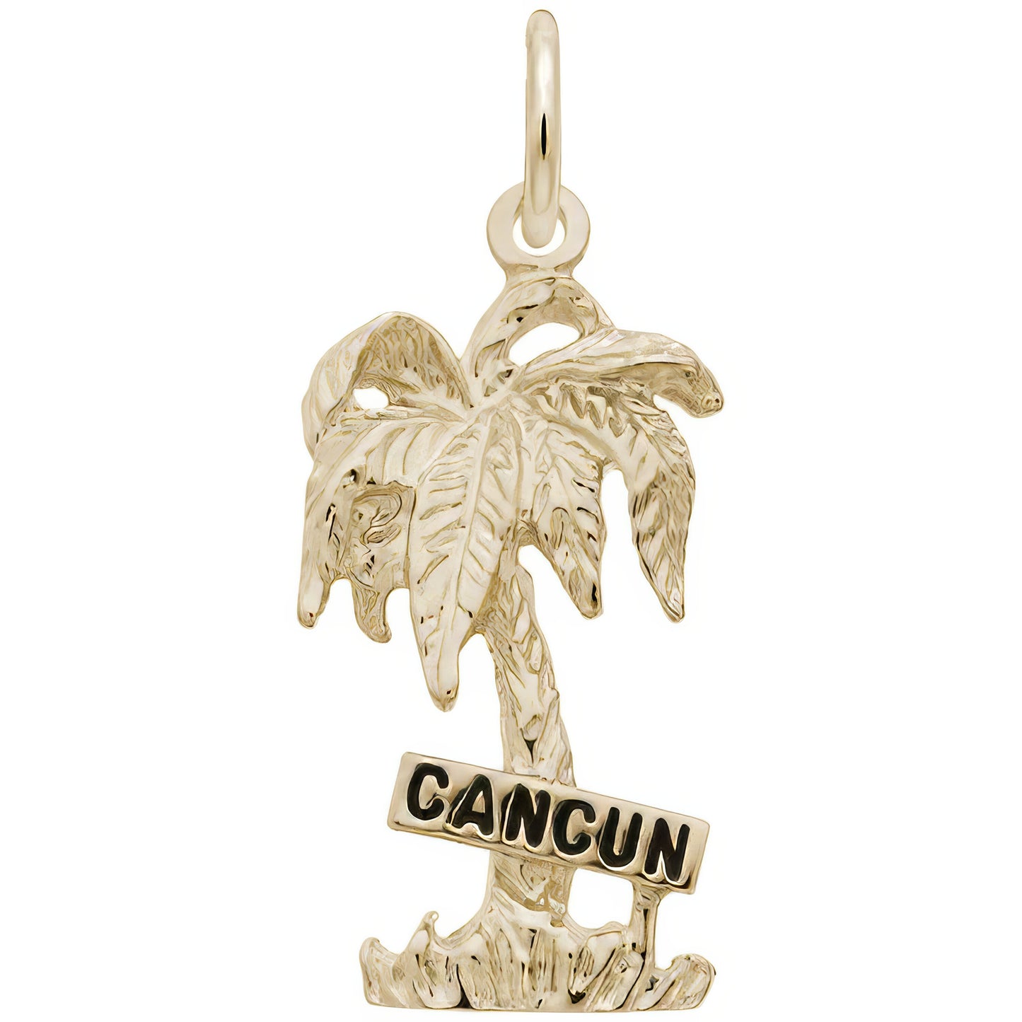 Cancun Palm Tree Charm - Metal - Sterling Silver