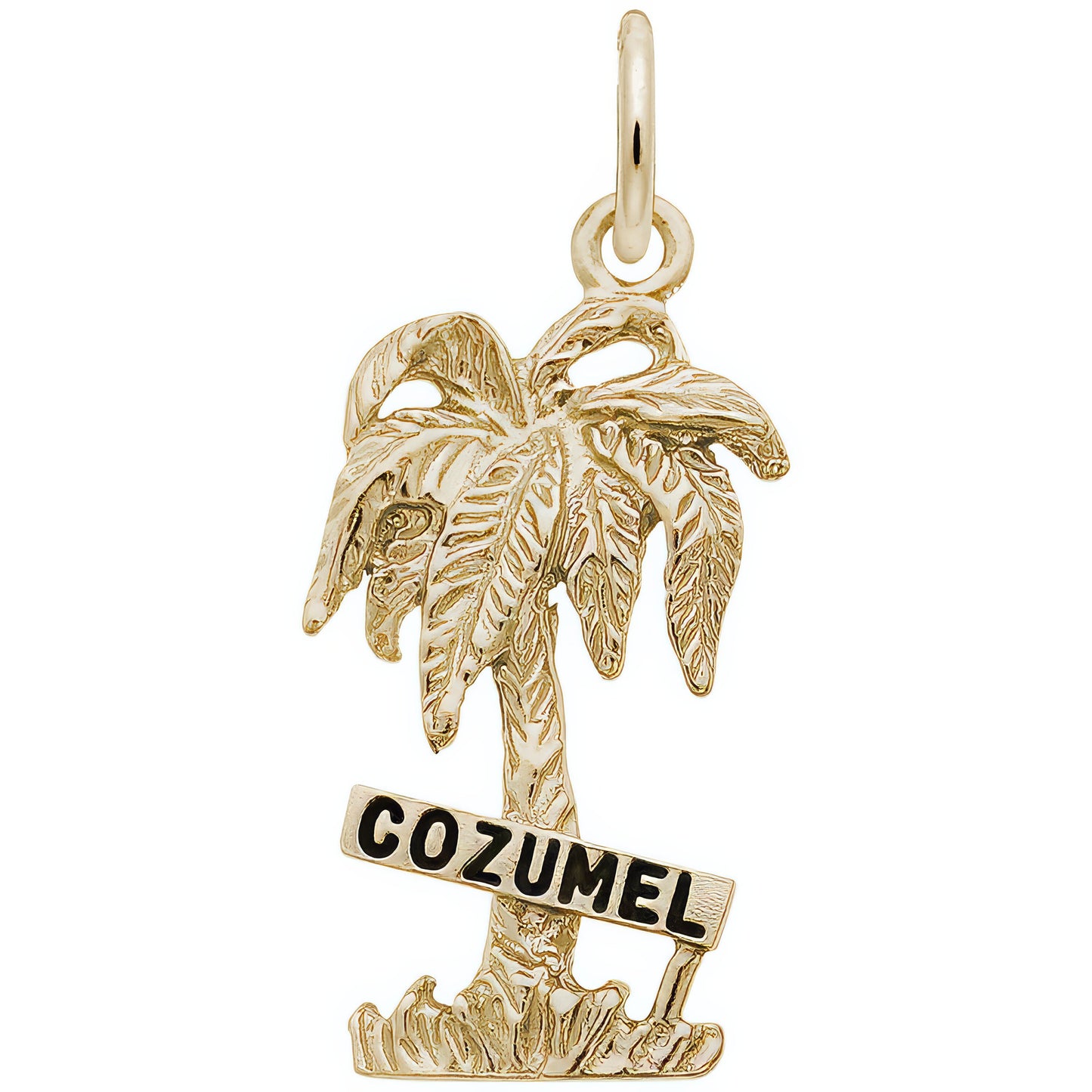 Cozumel Palm Tree Charm - Metal - Sterling Silver
