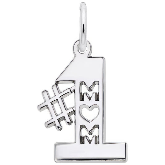 Charms Sterling Silver #1 Mom Charm