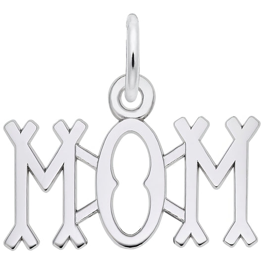Just for Mom Charm - Metal - Sterling Silver
