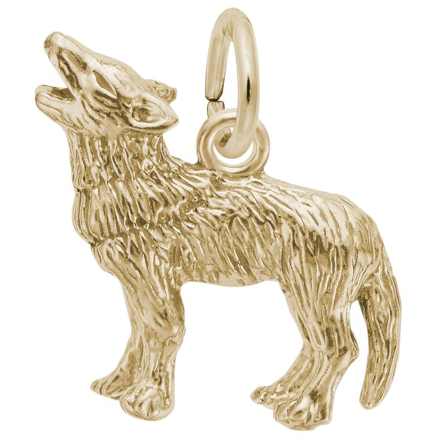 Charms Sterling Silver Wolf Charm