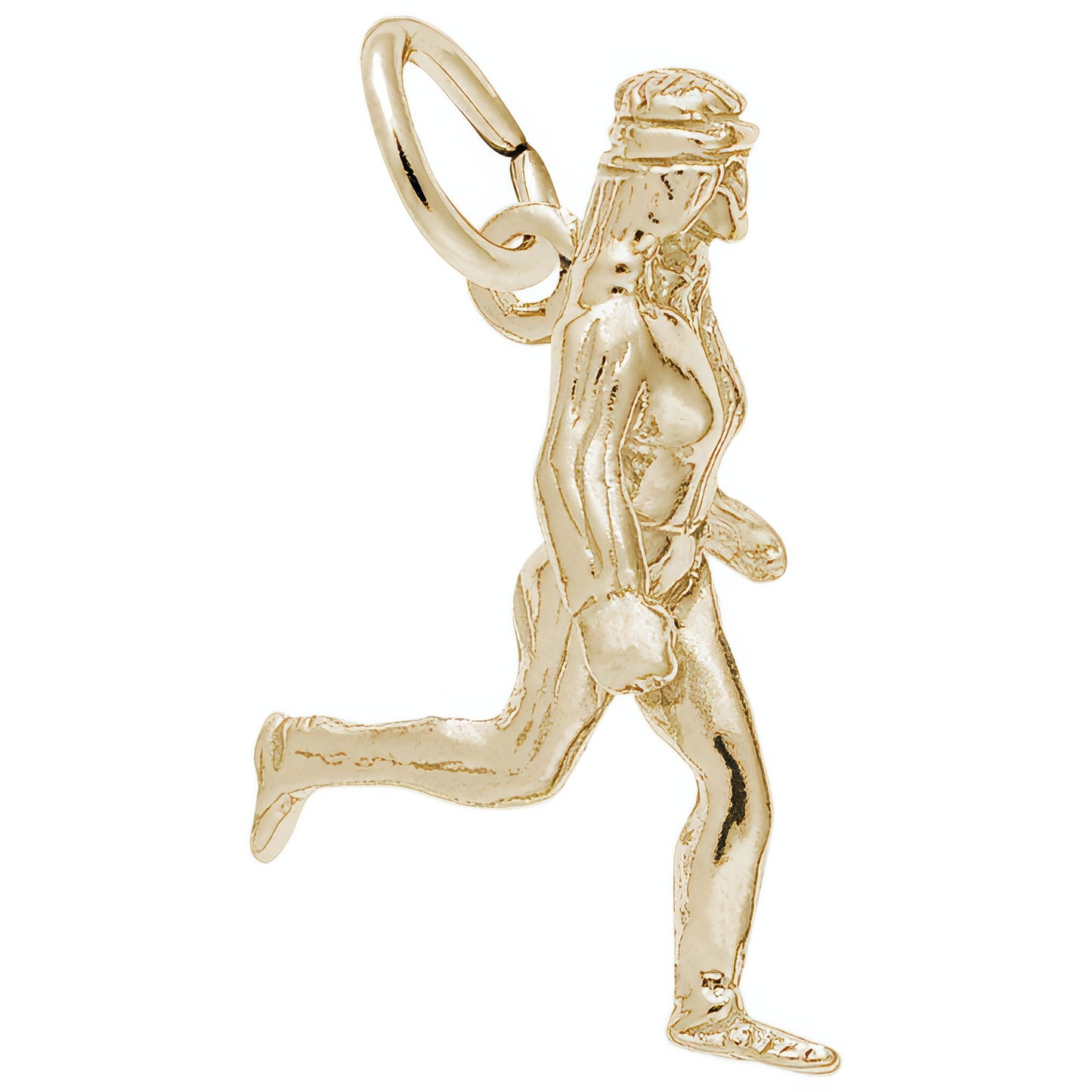 Jogger Charm - Metal - Sterling Silver