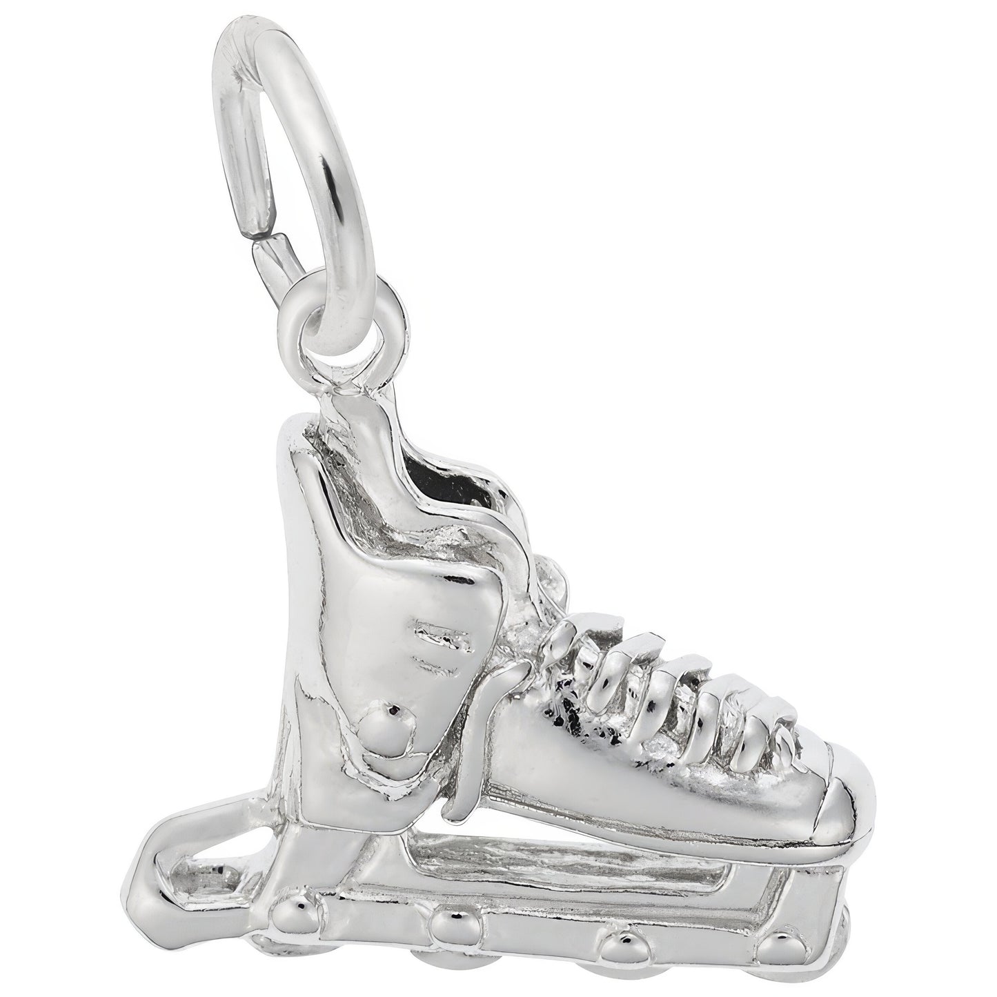Roller Blade Charm - Metal - Sterling Silver