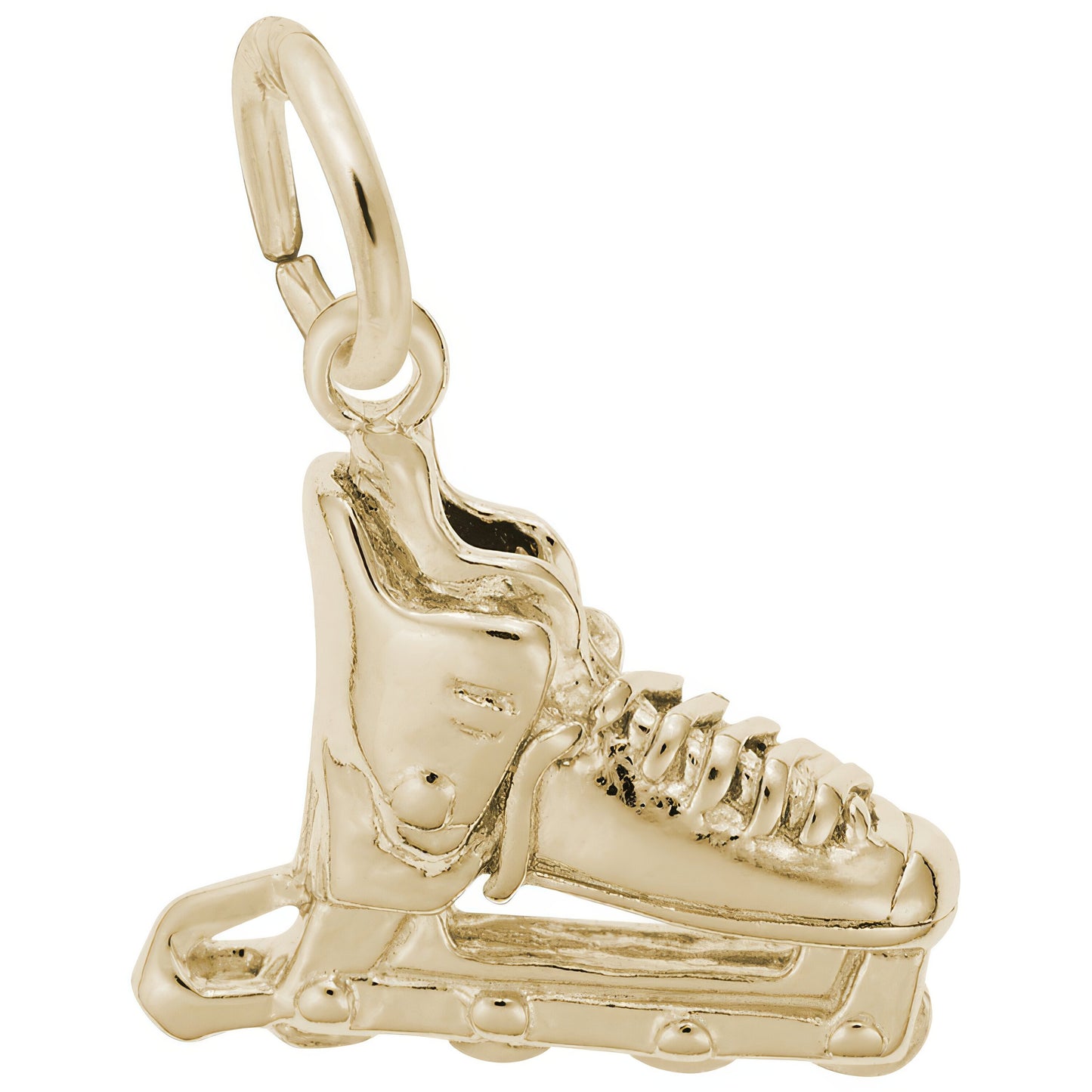 Roller Blade Charm - Metal - Sterling Silver