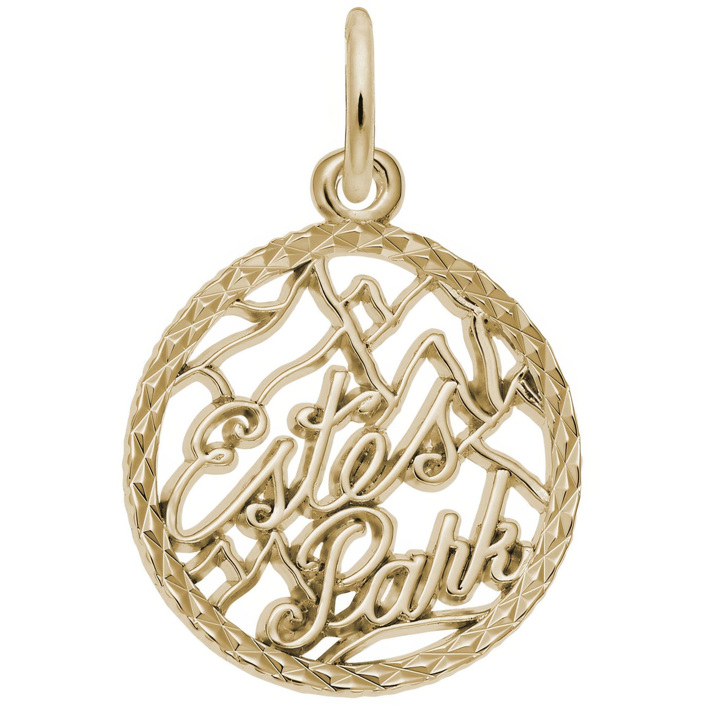 Estes Park Faceted Charm - Metal - Sterling Silver