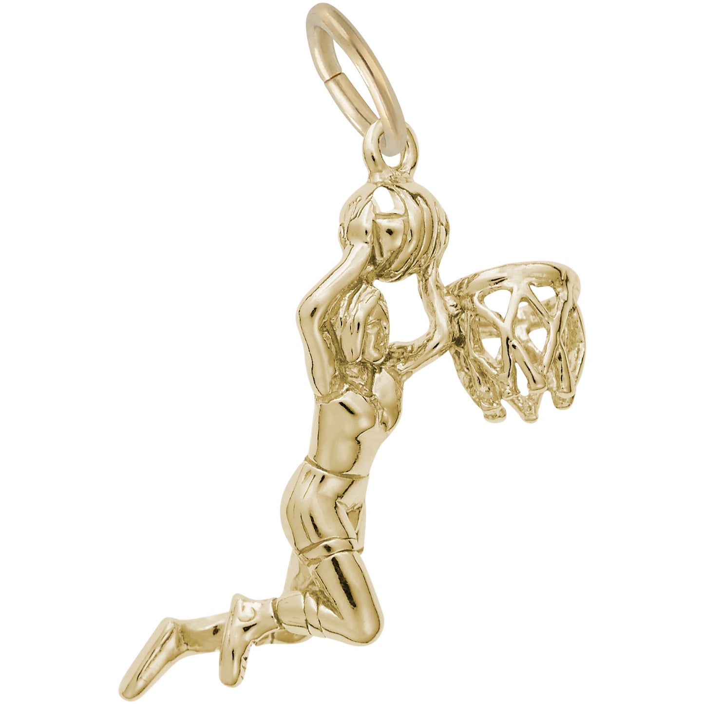 Slam Dunk Charm - Metal - Sterling Silver