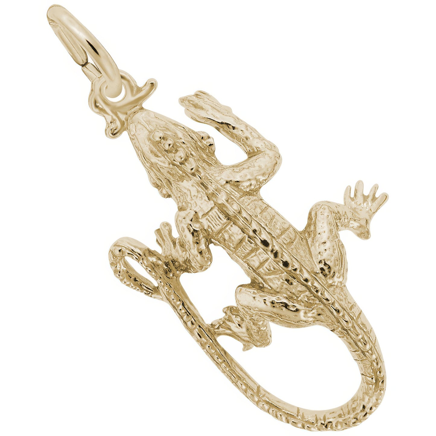 Iguana Charm - Metal - Sterling Silver