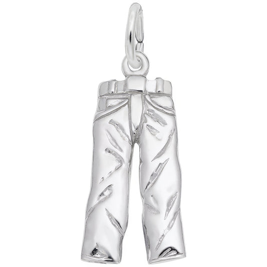 Jeans Charm - Metal - Sterling Silver