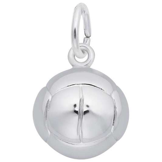 Stylish Volleyball Charm - Metal - Sterling Silver