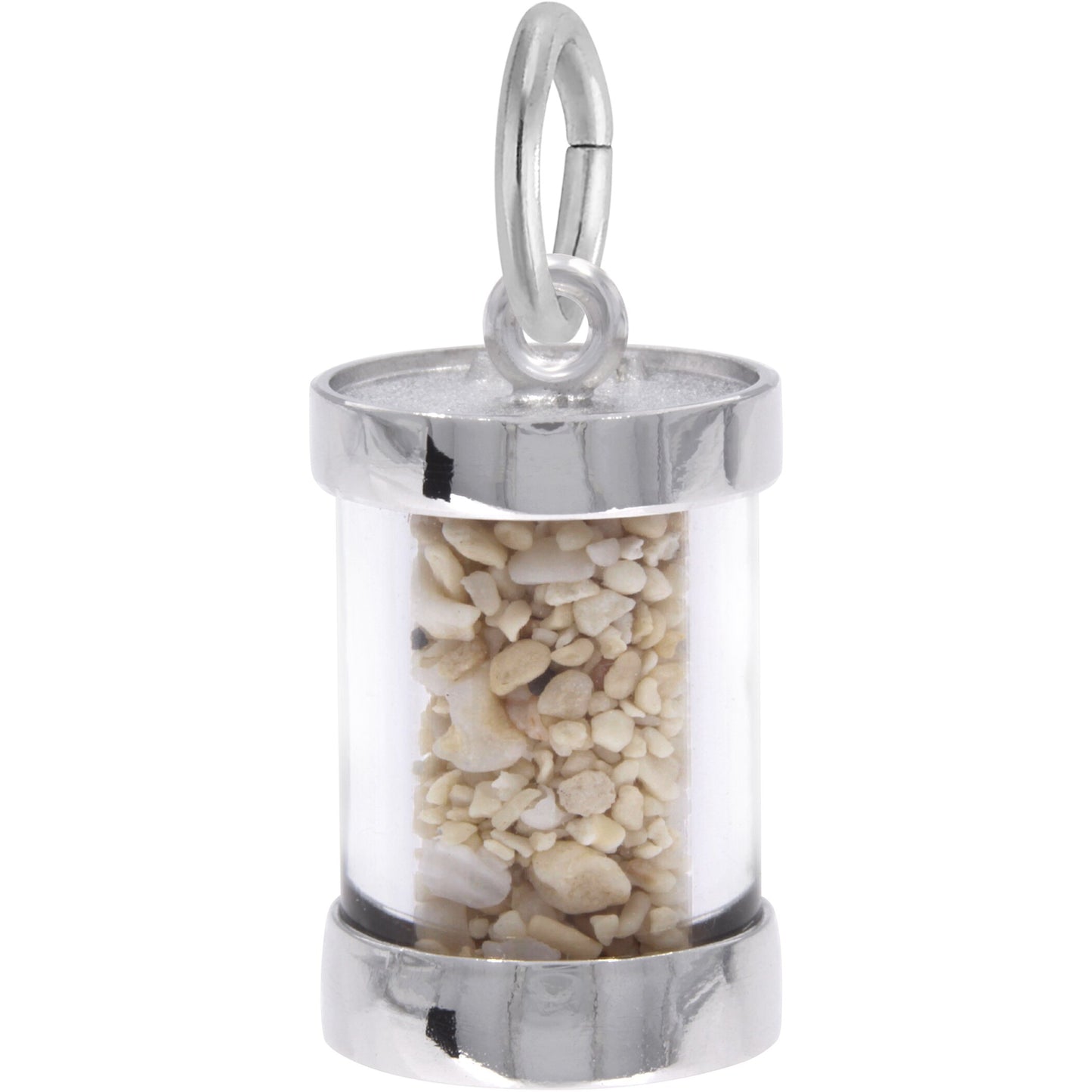 Nassau Sand Capsule Charm - Metal - Sterling Silver