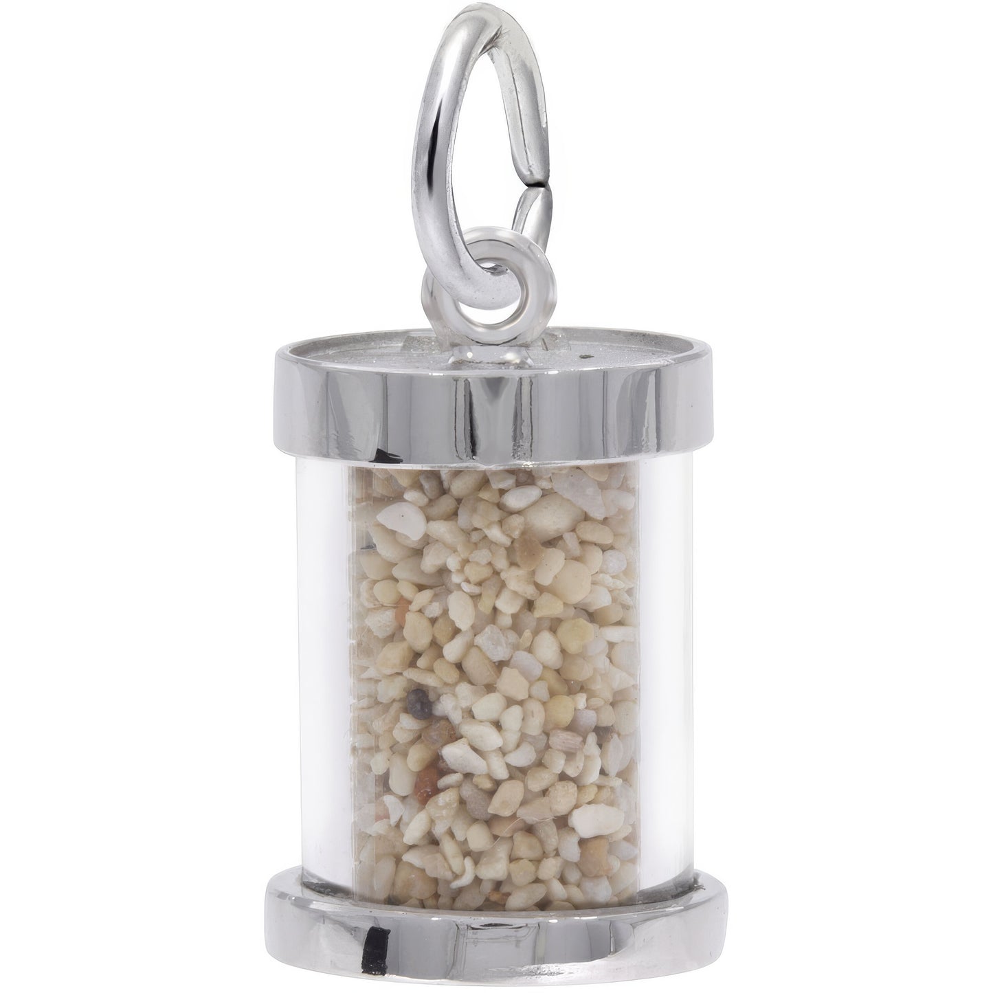 Freeport Sand Capsule Charm - Metal - Sterling Silver