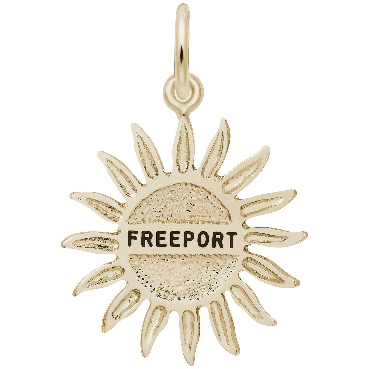 Freeport Sun Large Charm - Metal - Sterling Silver