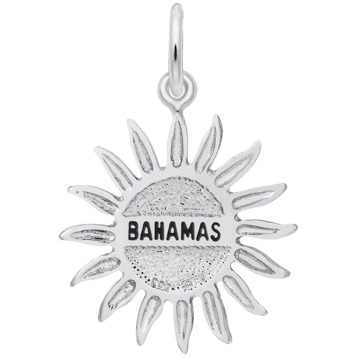 Bahamas Sun Large Charm - Metal - Sterling Silver