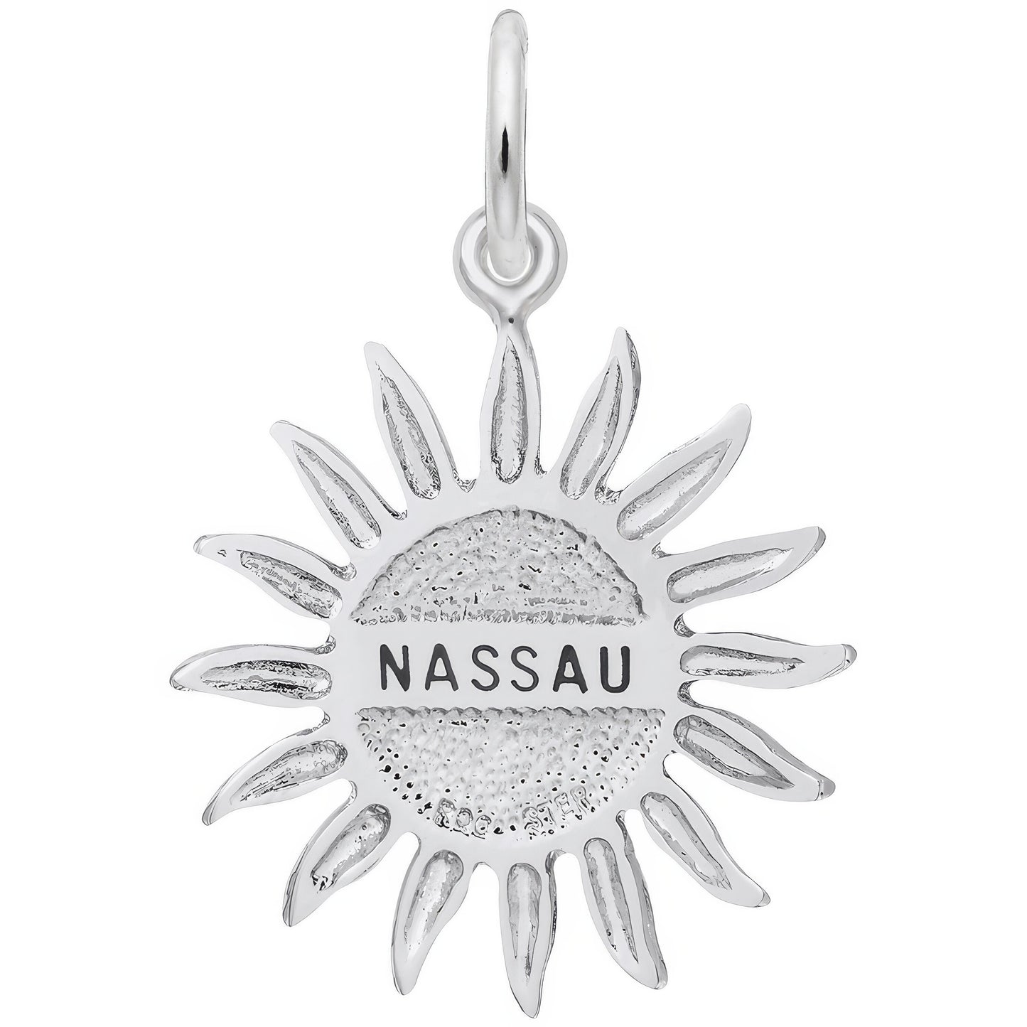Nassau Sun Large Charm - Metal - Sterling Silver