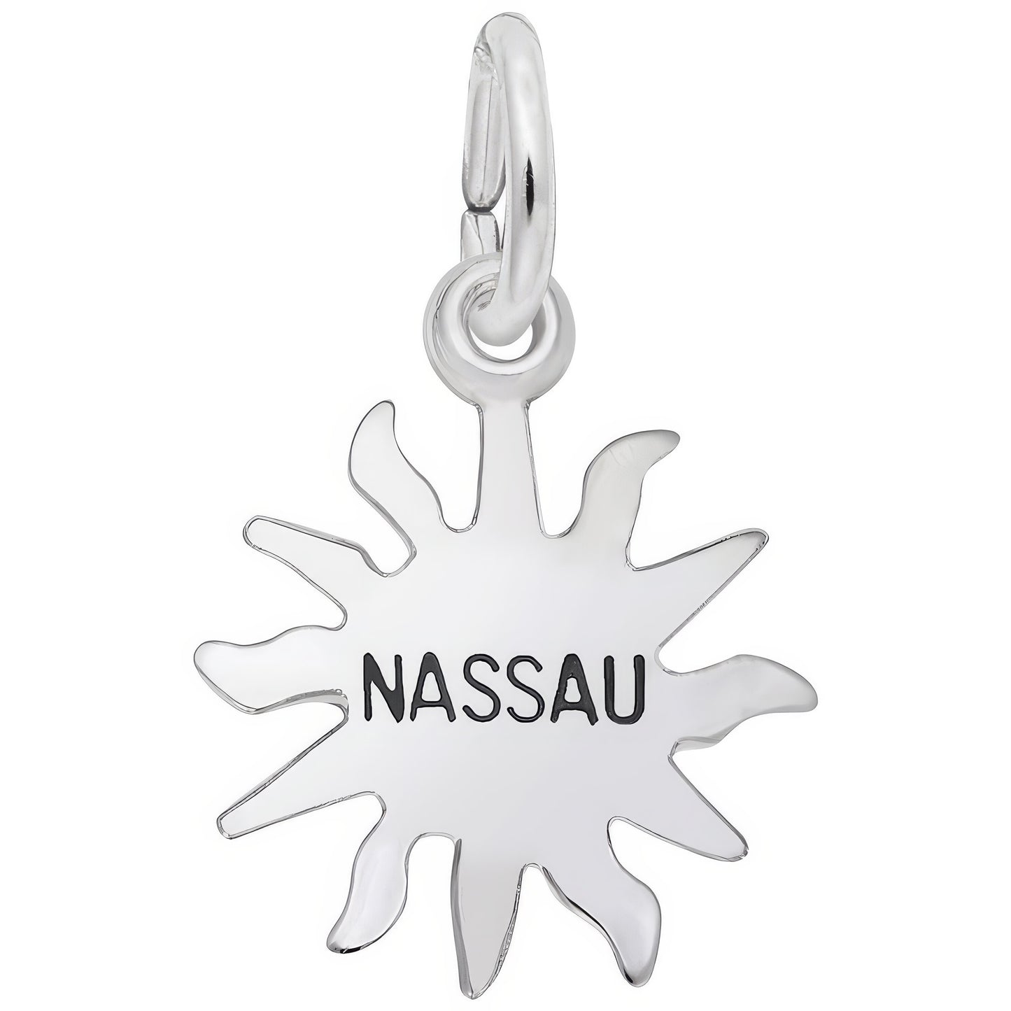 Nassau Sun Small Charm - Metal - Sterling Silver