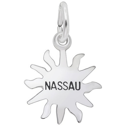 Nassau Sun Small Charm - Metal - Sterling Silver