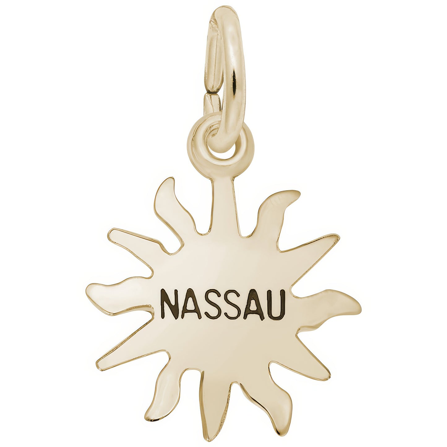 Nassau Sun Small Charm - Metal - Sterling Silver
