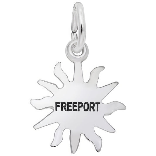 Freeport Sun Small Charm - Metal - Sterling Silver