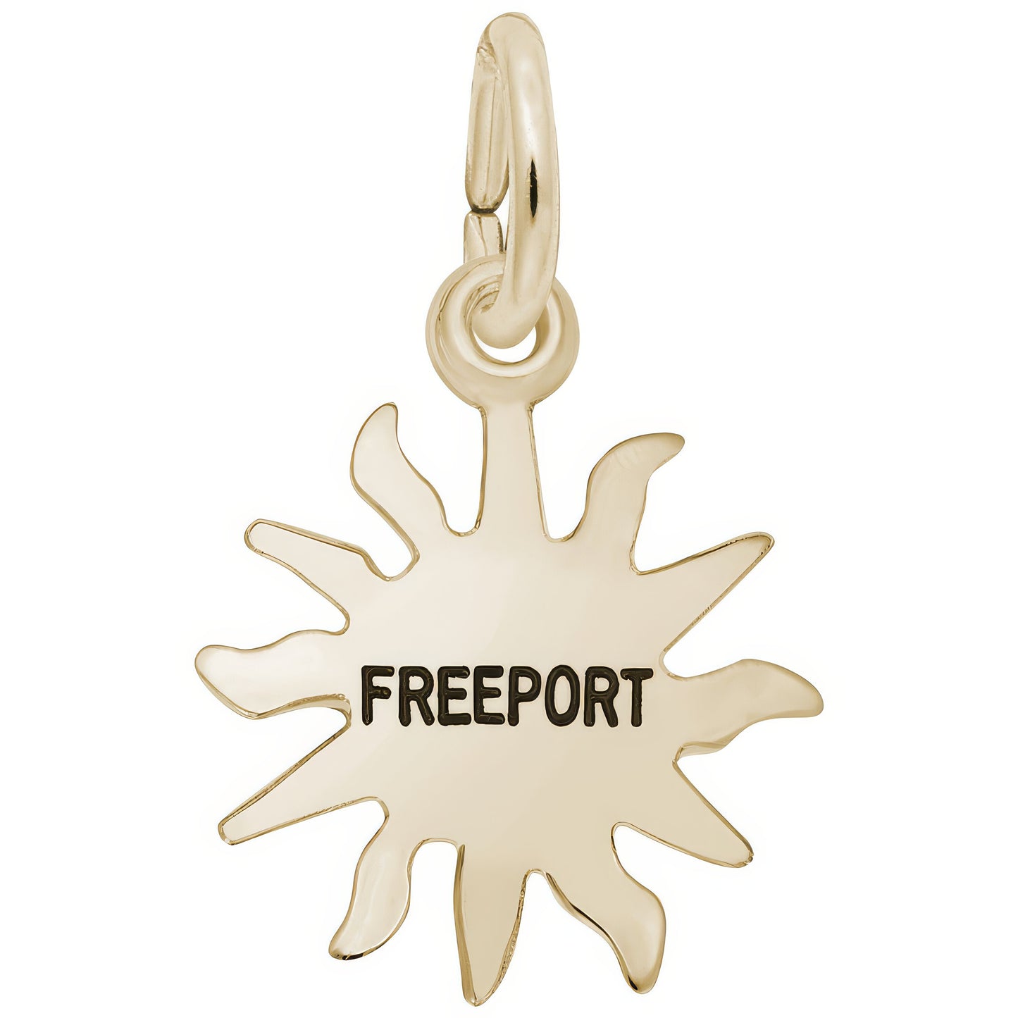 Freeport Sun Small Charm - Metal - Sterling Silver