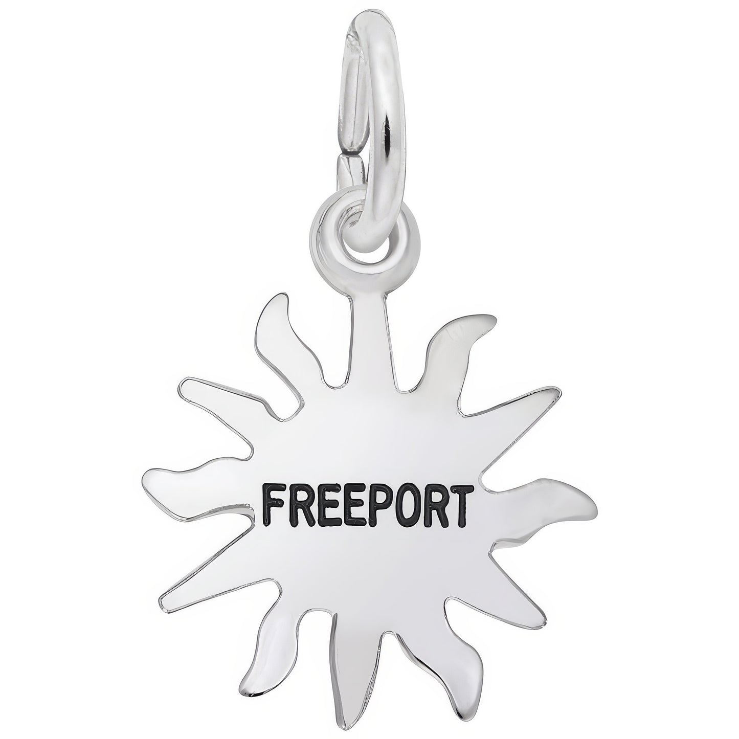 Freeport Sun Small Charm - Metal - Sterling Silver
