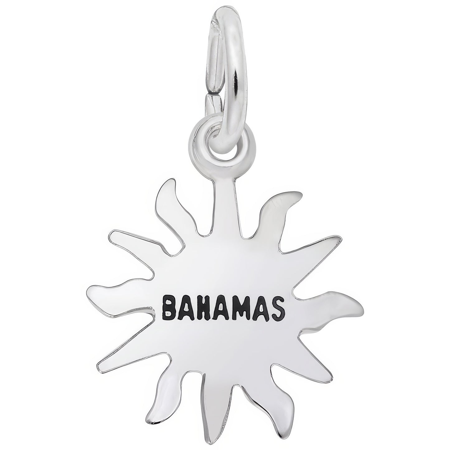 Bahamas Sun Small Charm - Metal - Sterling Silver