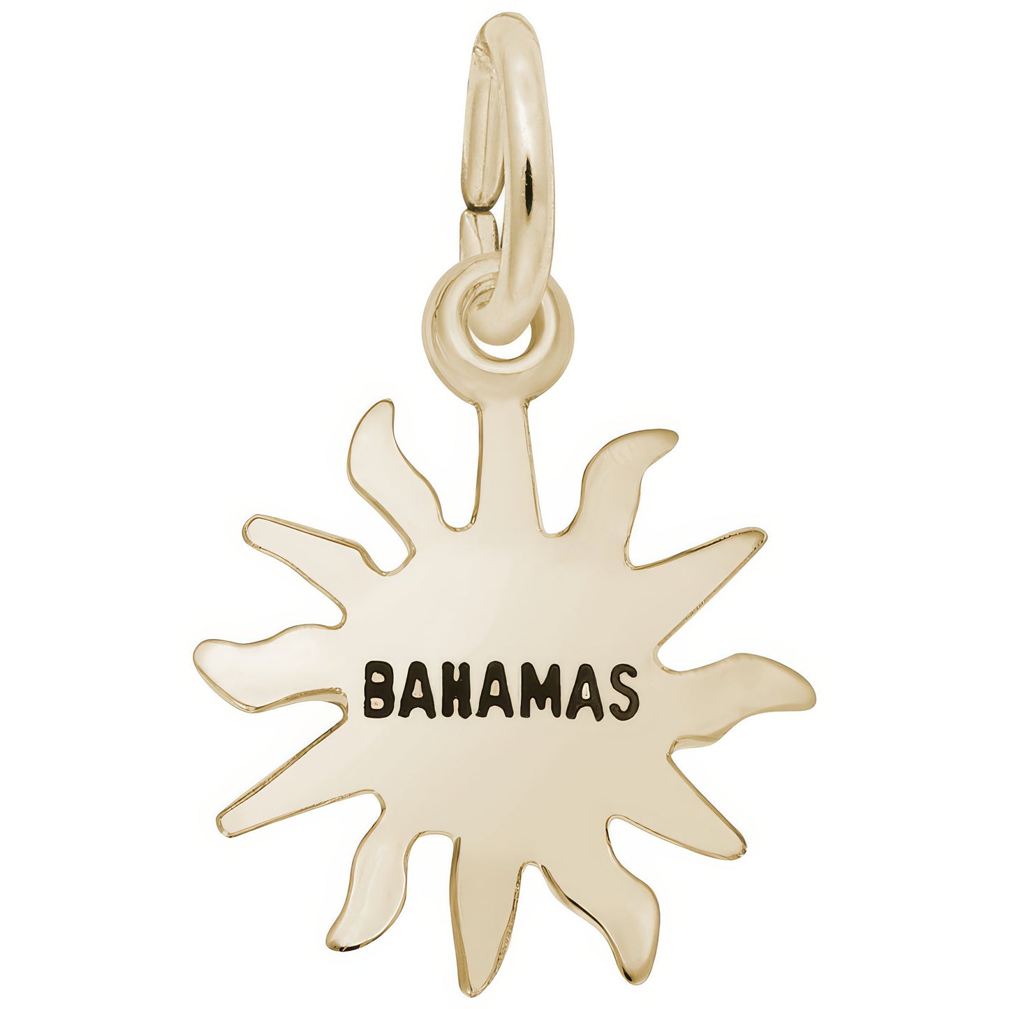 Bahamas Sun Small Charm - Metal - Sterling Silver
